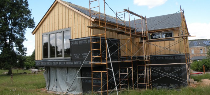 Maison ossature bois à Transinne